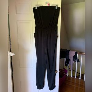 Black Strapless Jumpsuit